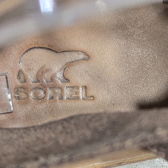 Sorel Women's Brown Lace Up Thong Sandals Sz 8 Flip Flop Alligator Travel Boho - Picture 10 of 10